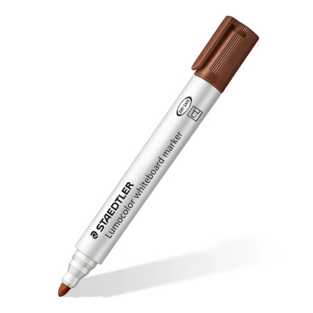 Marqueur Pour Tableau Blanc - MARRON - Pointe Biseautée - STAEDTLER - Lumocolor® (351-9)