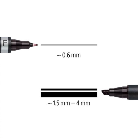 Marqueur Permanent Lumocolor Double Pointe MF, Vert - Staedtler