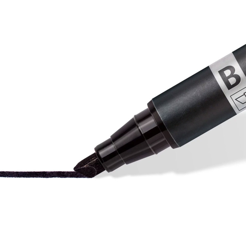 Marqueur Permanent Lumocolor Double Pointe MF, Rouge - Staedtler