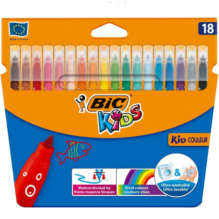 FEUTRES BIC 18 KIDS COULEUR