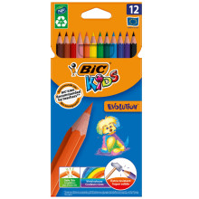 Set De 12 Crayons Evolution - Bic Kids