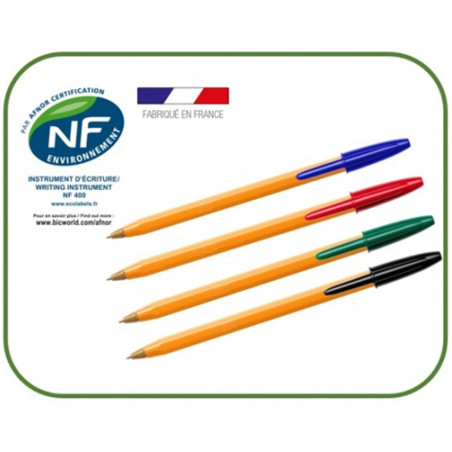 Set De 4 Stylos Orange Original Fine - Bic