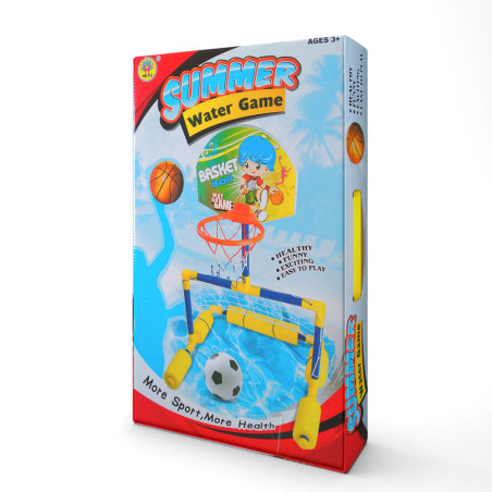 Panier Basket Et Goal De Football Flottants Pour Piscine - Jeu d'Eau Estival - HE FU® - HF701