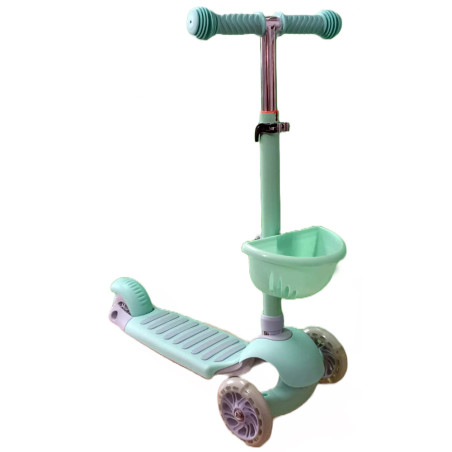 Trottinette MIRAL Vert Pastel avec lumière - Réf.QL52B
