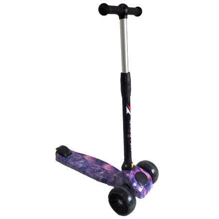 Trottinette MIRAL Violet Design Musicale avec 3 Roues Lumineuses - Réf.YTP818