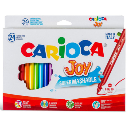 Set De 24 Feutres Ulta Lavables - Carioca Joy