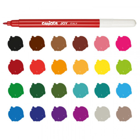 Set De 24 Feutres Ulta Lavables - Carioca Joy