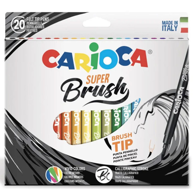 Set de 20 Feutres Super Brush - Carioca