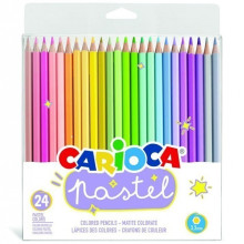 Set De 24 Crayons Pastel - Carioca