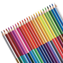Set De 24 Crayons Double Triangulaire Bicolor - Carioca