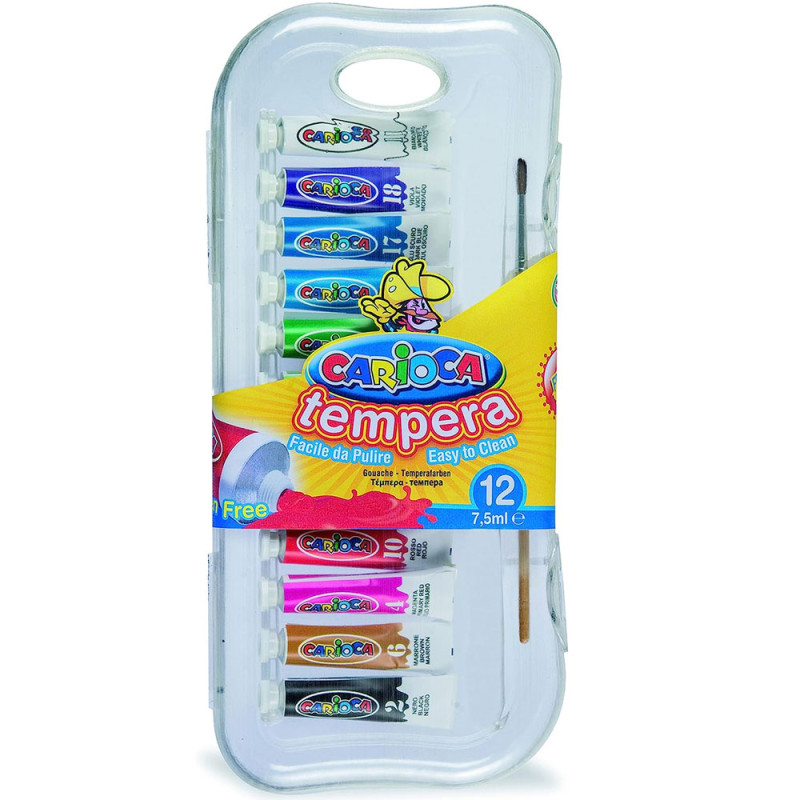 Set De 12 Gouaches 12x7.5ml - Carioca