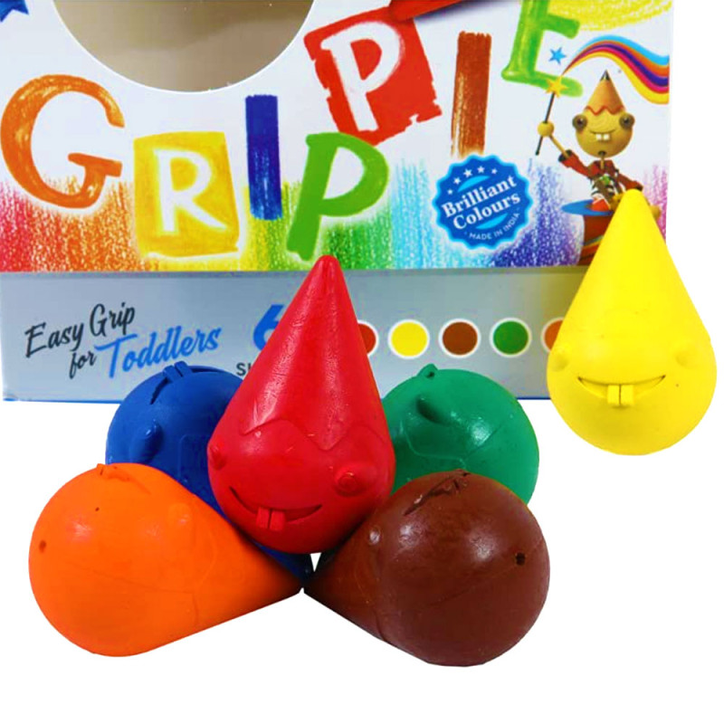 Set de 6 Crayons De Cire, Grippie - Doms thumbnail