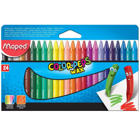 Crayons Cire Color'Peps Wax 24pcs - Maped