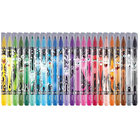 Set de 24 Feutres Monster, Maped - Réf.845401
