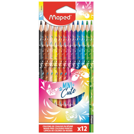 Set de 12 Crayons Mini Cute, Maped - Réf.862201
