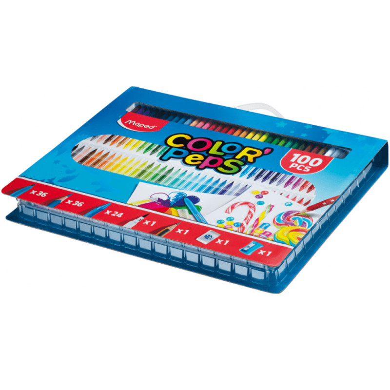 Kit de Coloriage Color'Peps 100pcs, Maped - Réf.907003