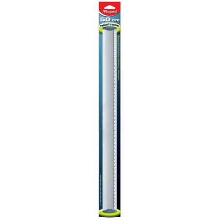 Règle Plate Aluminium Protect System, 50cm - Maped