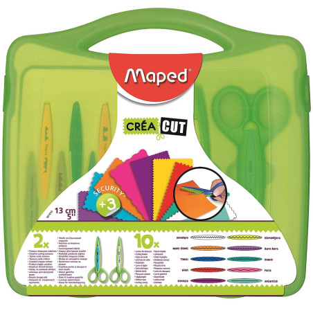 Lot de 2 Ciseaux Avec 10 Lames, Maped - Réf.601010