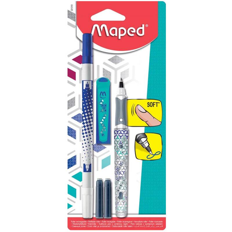 Stylo Roller Classic Calligraph Rechargeable, Maped - Réf.221310