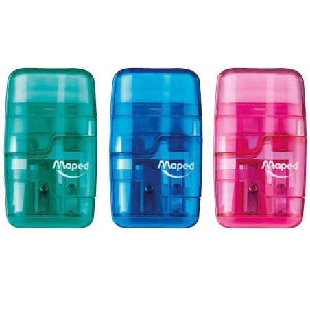 Taille-Crayon + Gomme Connect Duo 2 Trous - Maped