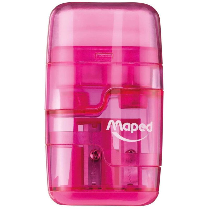 Taille-Crayon + Gomme Connect Duo 2 Trous - Maped