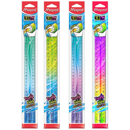 Règle Décorative Twist,N Flex Maped 30cm - Réf.279315