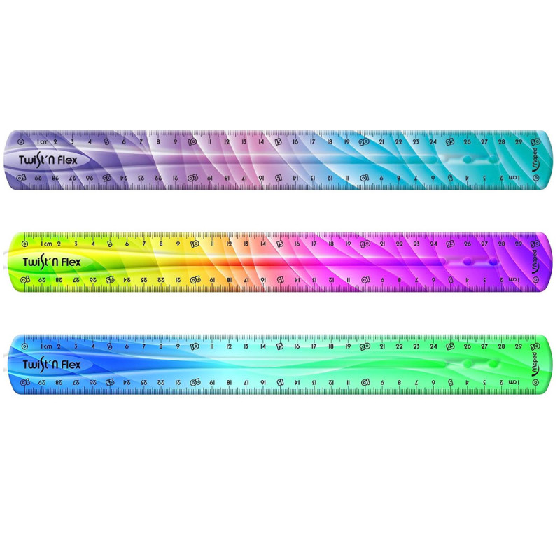 Règle Décorative Twist,N Flex Maped 30cm - Réf.279315