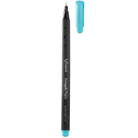 Stylo Graph' Peps Extra fine 0.4mm, Bleu Clair - Maped