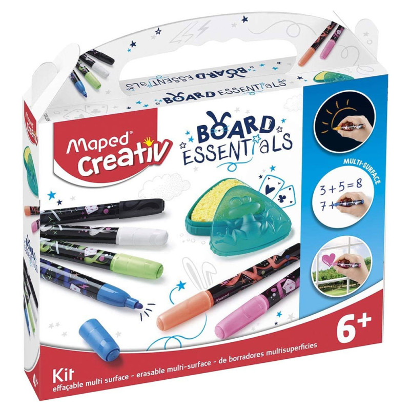 Coffret Marqueurs Effaçables Multi-Surfaces - Maped Creativ