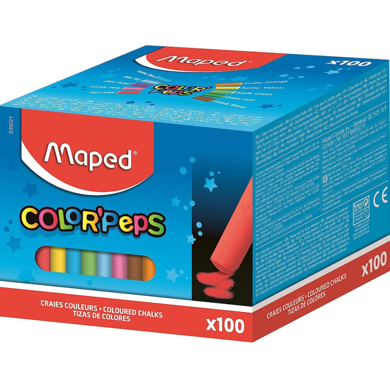 Boite de 100 Craies Color'Peps Maped - Réf.935021