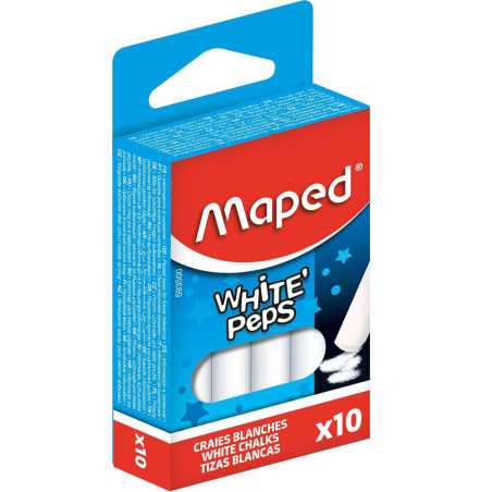 Boite de 10 Craies White'Peps Maped - Réf.593500