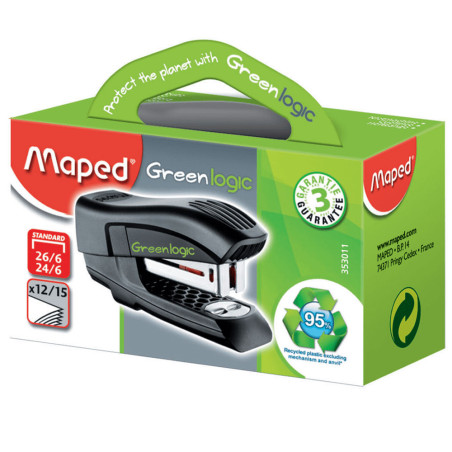 Mini Agrafeuse Maped Greenlogic 24/6 - Réf.353011
