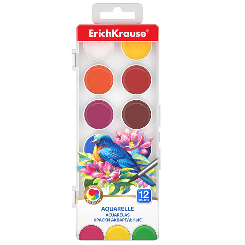 Aquarelles ArtBerry avec Protection UV, 12 Couleurs - ErichKrause