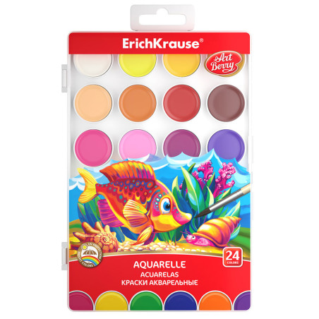 Set de 24 Aquarelles ArtBerry avec Protection UV - ErichKrause