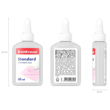 Colle Papeterie Standard, 60 ml - ErichKrause
