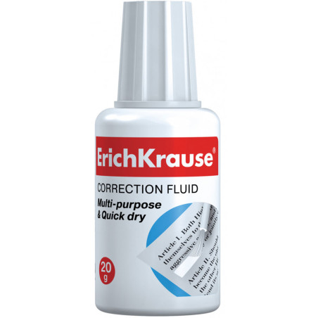 Correcteur Avec Pinceau Extra White, 20 ml - ErichKrause
