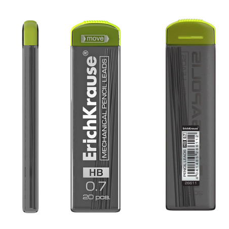 Set de 20 Mines Megapolis 0,7 mm, HB - ErichKrause