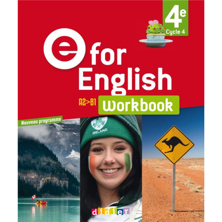 Anglais 4e cycle 4 Workbook E for English