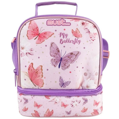 Porte Goûter Isothermique MUST My Butterfly 2 Pochettes - Réf.585121