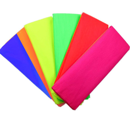 Papier Crépon Fluo, Jaune 80/92 - Cool School