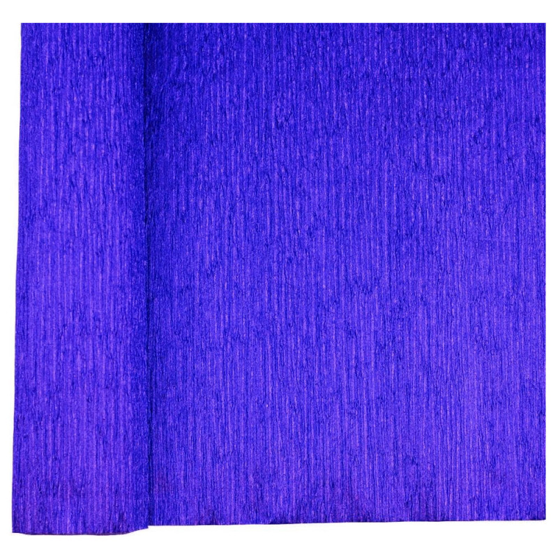 Papier Crépon Métallique, Bleu 80/65 - Cool School