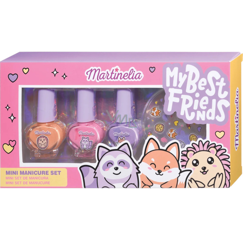 Coffret Cosmétique Vernis à Ongles + Autocollants Martinelia My Best Friends