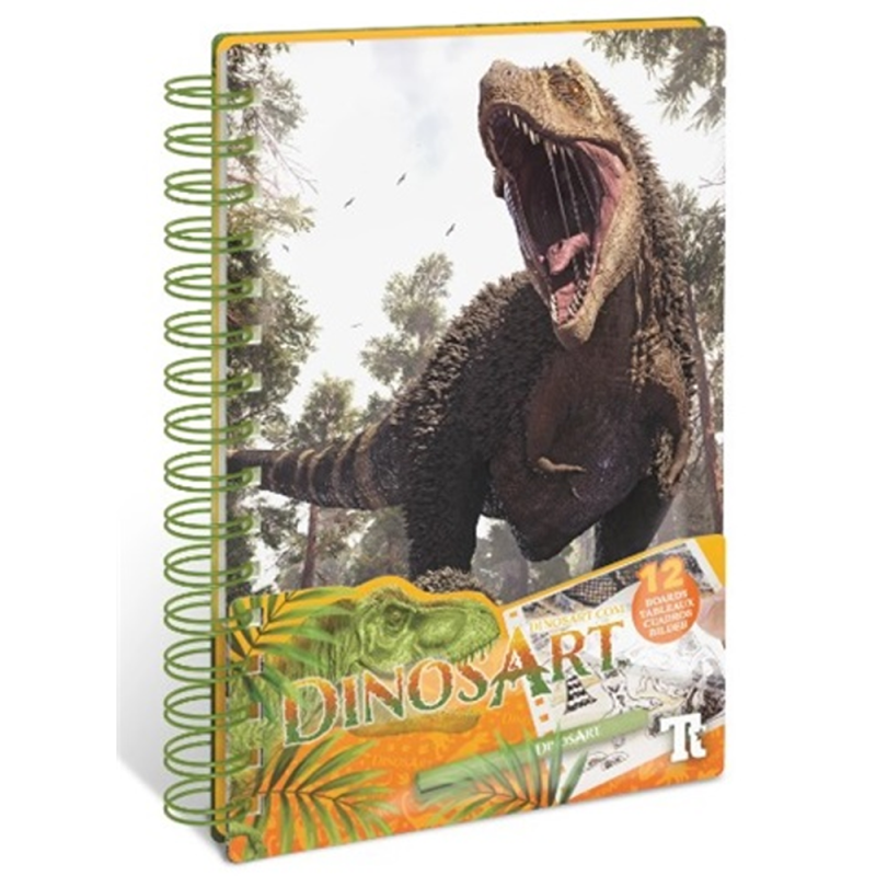 Petit Carnet Créatif, Tableaux à Métalliser - Dinos Art