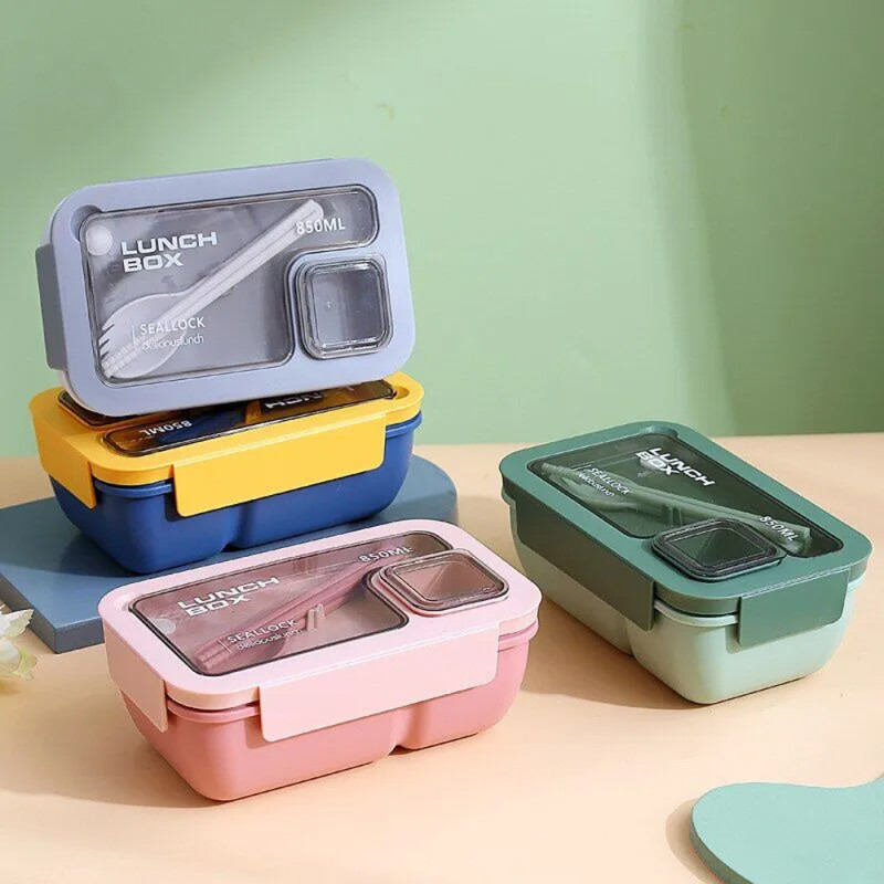 Boite à Déjeuner AMZ à 4 Compartiments Lunch Box 850ml - Réf.WX032447