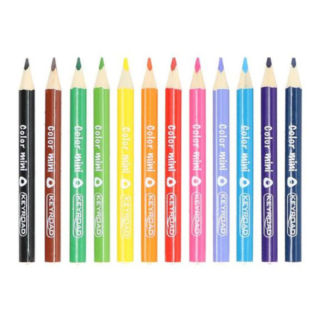 Set de 12 Mini Crayons, Keyroad - Réf.971285