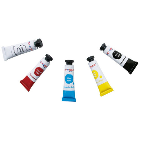 5 Tubes Gouache 10ml, Keyroad - Réf.971509
