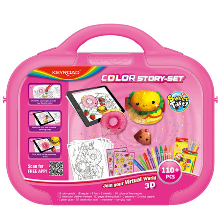 Boite de Coloriage SweetTasty, keyroad - Réf.971749