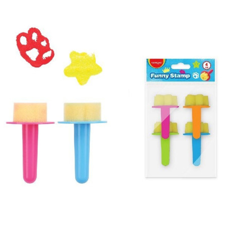 Set de 4 Tampons Peinture Fancy, Keyroad - Réf.971859