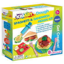 Kit Pâtes à Modeler avec Accessoires Spaghetti et Sandwich - KidArt