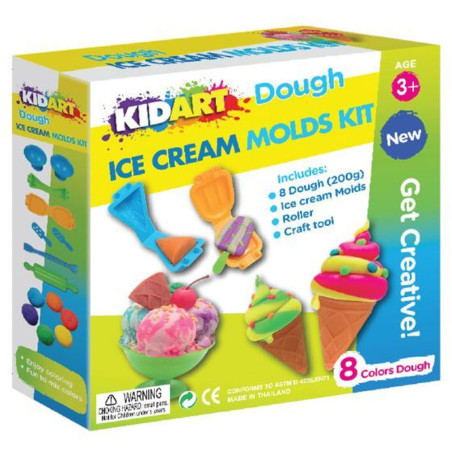 Kit Pâtes à Modeler avec Accessoires Ice Cream - KidArt